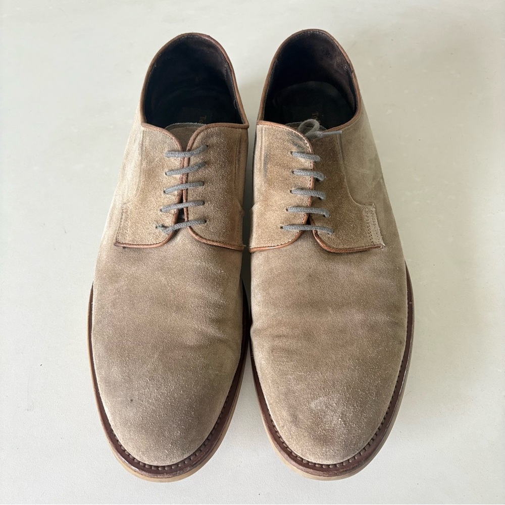 To Boot New York Adam Derrick Gray Suede Derby Dress Shoes Lace Up Men’s Size 13